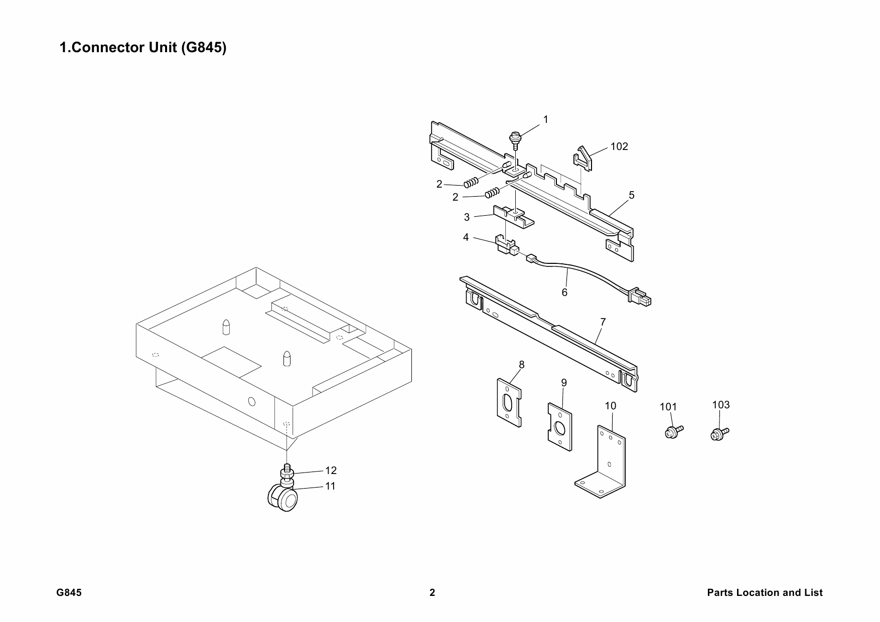 RICOH Options G845 LCT-CONNECT-UNIT-TYPE-A Parts Catalog PDF download-2 RICOH Options G845 LCT-CONNECT-UNIT-TYPE-A Parts Catalog PDF download-2